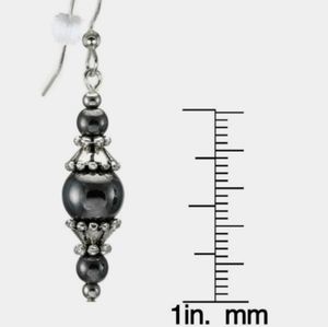 Fresh Water Pearl Dangle Earings Sterling Silver